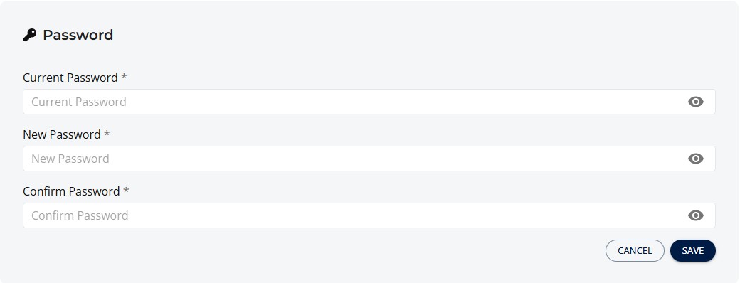 Mise à jour du mot de passe