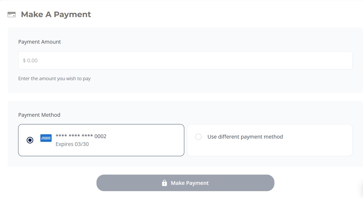 Effectuer un paiement