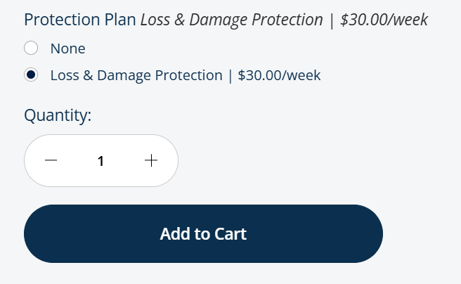 Options de protection et d’ajouts de location